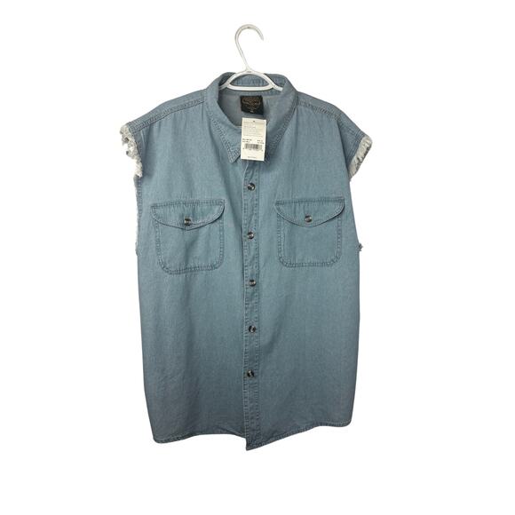 Milwaukee Performance Apparel Denim Collection (Blue Denim Vest) XL Blue - Picture 1 of 4